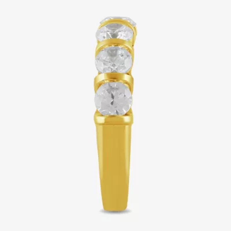 (H / I1-I2) Womens 2 CT. T.W. Lab Grown White Diamond 10K Gold Wedding Band