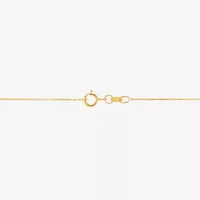 Womens 14K Gold 20 Inch Box Chain Necklace