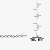 (F/Si2) Womens White Diamond Sterling Silver 18 Inch Tennis Necklace