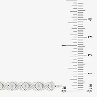 Womens 1/10 CT. T.W. Natural White Diamond Sterling Silver 7.5 Inch Tennis Bracelet