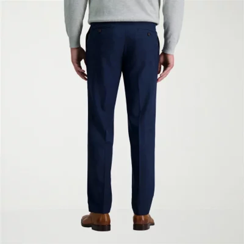 Haggar Premium Comfort Mens Straight Fit Dress Flat Front Pant