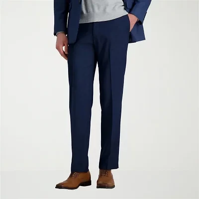 Haggar Premium Comfort Mens Straight Fit Dress Flat Front Pant