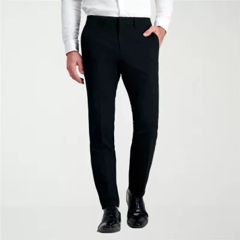 Haggar JMH Ultra 4-Way Stretch Mens Slim Fit Flat Front Pant