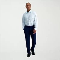 Haggar Smart Wash Mens Slim Fit Easy Care Long Sleeve Dress Shirt