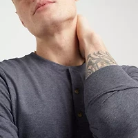 Hanes Mens Long Sleeve Classic Fit Henley Shirt