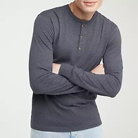 Hanes Mens Long Sleeve Classic Fit Henley Shirt