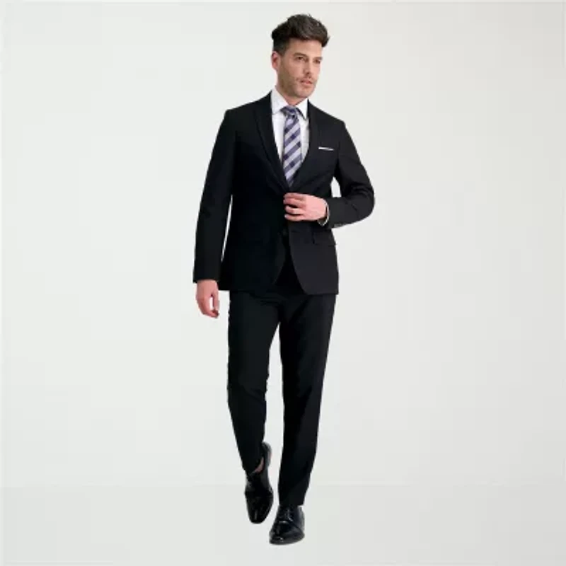 Haggar Smart Wash With Repreve Mens Stretch Fabric Slim Fit Suit Jacket