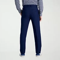 Haggar Smart Wash Tech Suit Mens Comfort Waistband Slim Fit Flat Front Pant