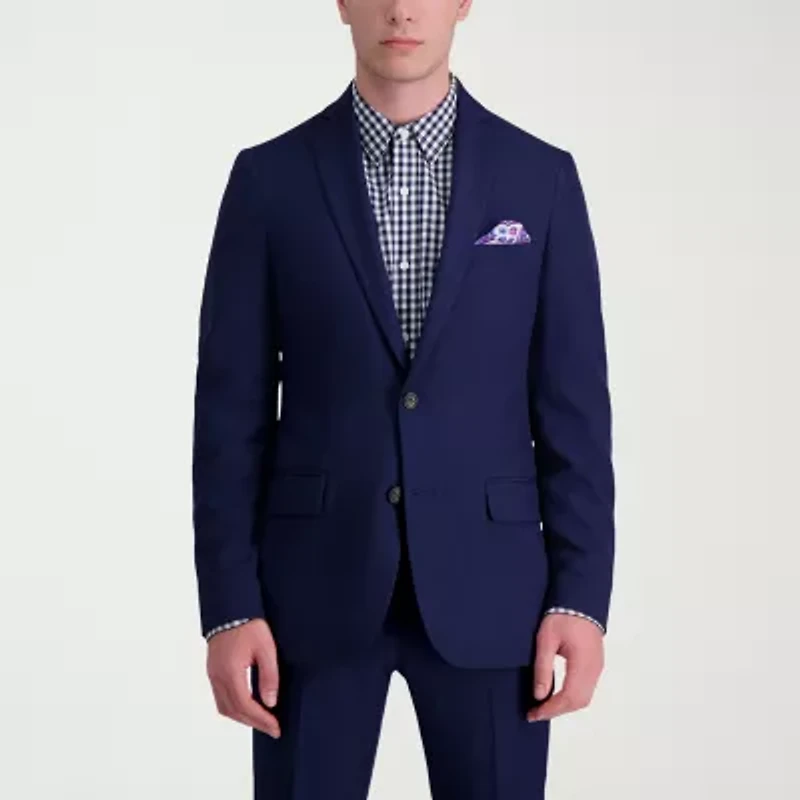 Haggar Smart Wash Tech Suit Mens Stretch Fabric Slim Fit Suit Jacket