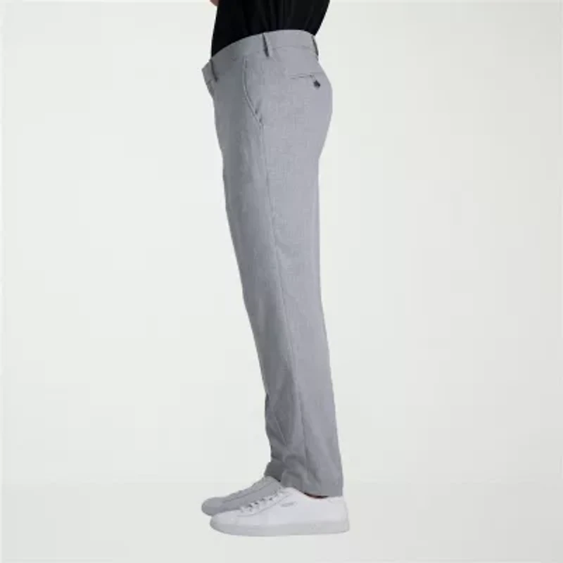Haggar Smart Wash With Repreve Mens Comfort Waistband Slim Fit Flat Front Pant
