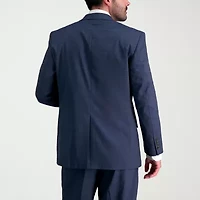 Haggar JMH Sharkskin Mens Stretch Fabric Classic Fit Windowpane Suit Jacket