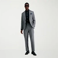 Haggar JMH Glen Mens Stretch Fabric Slim Fit Plaid Suit Jacket