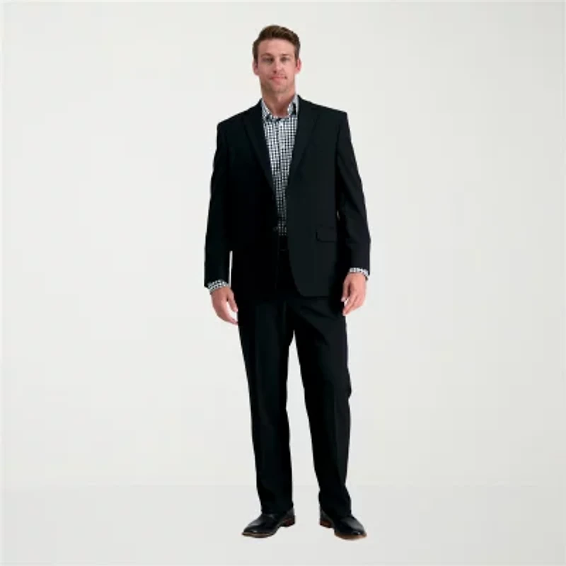 Haggar JMH Premium Stretch Mens Classic Fit Flat Front Suit Pant