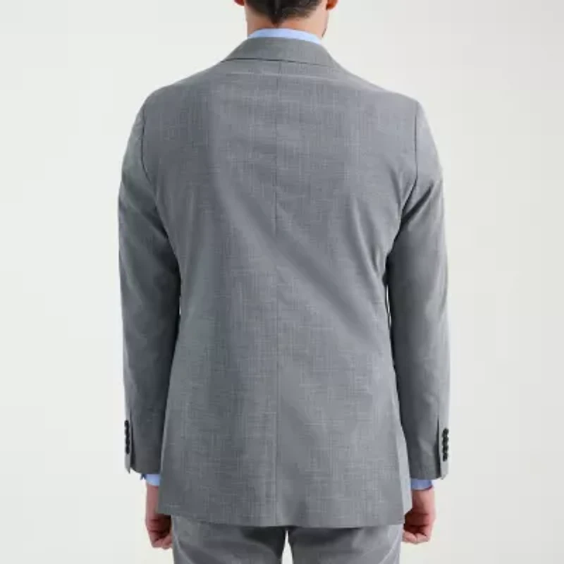 Haggar JMH 4 Way Stretch Houndstooth Mens Slim Fit Suit Jacket
