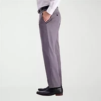 Haggar JMH Textured Weave Mens Stretch Fabric Slim Fit Flat Front Suit Pant