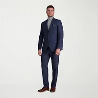 Haggar JMH Tailored Windowpane Mens Stretch Fabric Classic Fit Suit Jacket