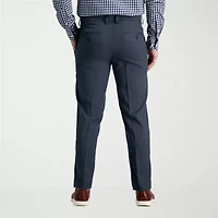 Haggar Smart Wash With Repreve Mens Comfort Waistband Straight Slim Fit Flat Front Pant