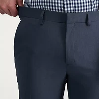 Haggar Smart Wash With Repreve Mens Comfort Waistband Straight Slim Fit Flat Front Pant