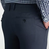 Haggar Smart Wash With Repreve Mens Comfort Waistband Straight Slim Fit Flat Front Pant