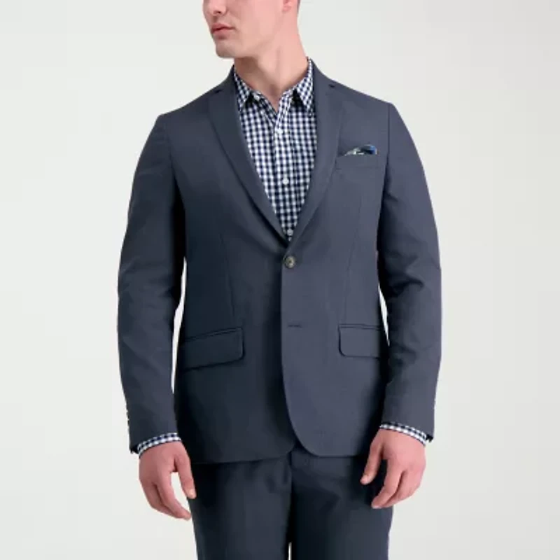 Haggar Smart Wash Mens Stretch Fabric Slim Fit Suit Jacket