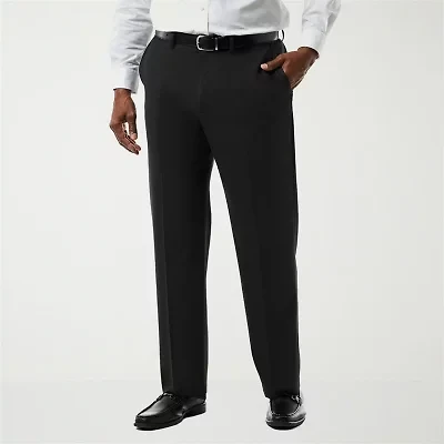 Haggar JMH Premium Stretch Sharkskin Mens Big Fabric Classic Fit Flat Front Suit Pant