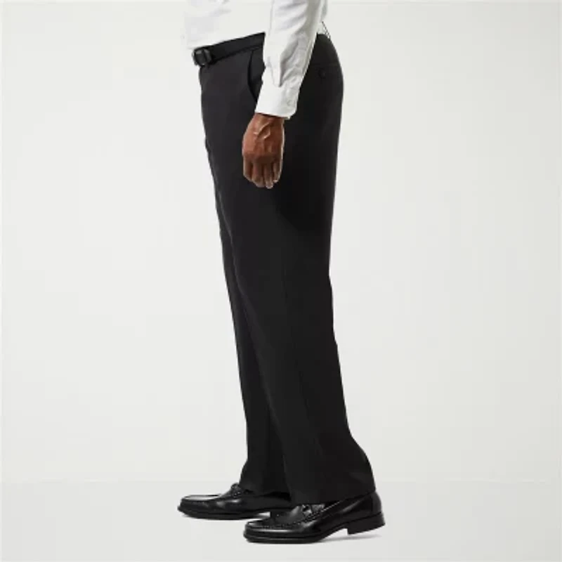 Haggar JMH Premium Stretch Sharkskin Mens Big Fabric Classic Fit Flat Front Suit Pant