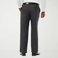 Haggar JMH Premium Stretch Sharkskin Mens Big Fabric Classic Fit Flat Front Suit Pant