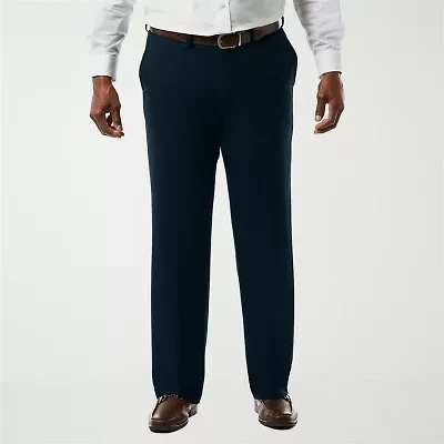 Haggar JMH Premium Stretch Sharkskin Mens Big Fabric Classic Fit Flat Front Suit Pant