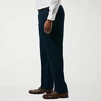 Haggar JMH Premium Stretch Sharkskin Mens Big Fabric Classic Fit Flat Front Suit Pant