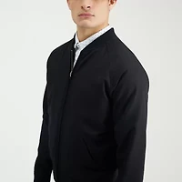 Haggar Stretch Gabardine Mens Lightweight Bomber Jacket