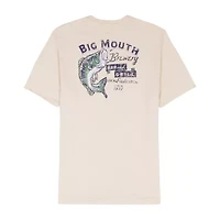 IZOD Saltwater Mens Crew Neck Short Sleeve Classic Fit Graphic T-Shirt