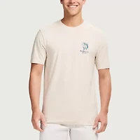 IZOD Saltwater Mens Crew Neck Short Sleeve Classic Fit Graphic T-Shirt