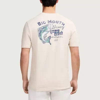 IZOD Saltwater Mens Crew Neck Short Sleeve Classic Fit Graphic T-Shirt