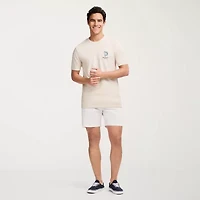 IZOD Saltwater Mens Crew Neck Short Sleeve Classic Fit Graphic T-Shirt