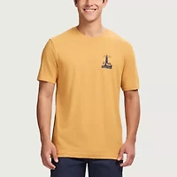 IZOD Saltwater Mens Crew Neck Short Sleeve Classic Fit Graphic T-Shirt
