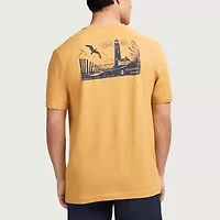 IZOD Saltwater Mens Crew Neck Short Sleeve Classic Fit Graphic T-Shirt