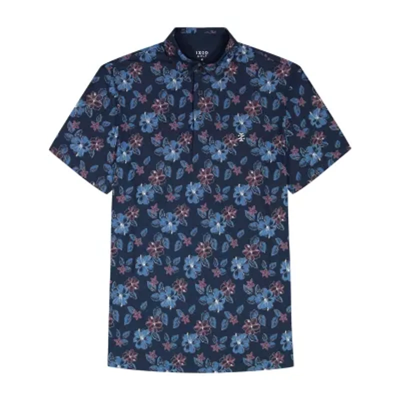IZOD Swingflex Elite Mens Regular Fit Short Sleeve Polo Shirt