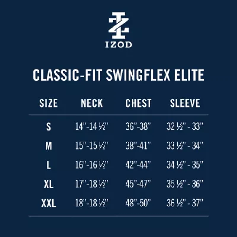 IZOD Swingflex Elite Mens Regular Fit Short Sleeve Polo Shirt