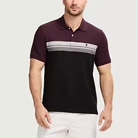 IZOD Advantage Performance Colorblock Mens Classic Fit Short Sleeve Polo Shirt