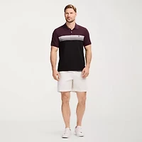 IZOD Advantage Performance Colorblock Mens Classic Fit Short Sleeve Polo Shirt