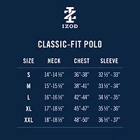 IZOD Advantage Performance Colorblock Mens Classic Fit Short Sleeve Polo Shirt