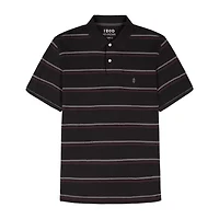 IZOD Advantage Performance Stripe Mens Classic Fit Short Sleeve