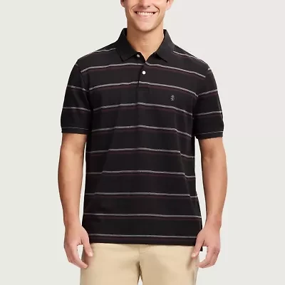 IZOD Advantage Performance Stripe Mens Classic Fit Short Sleeve Polo Shirt