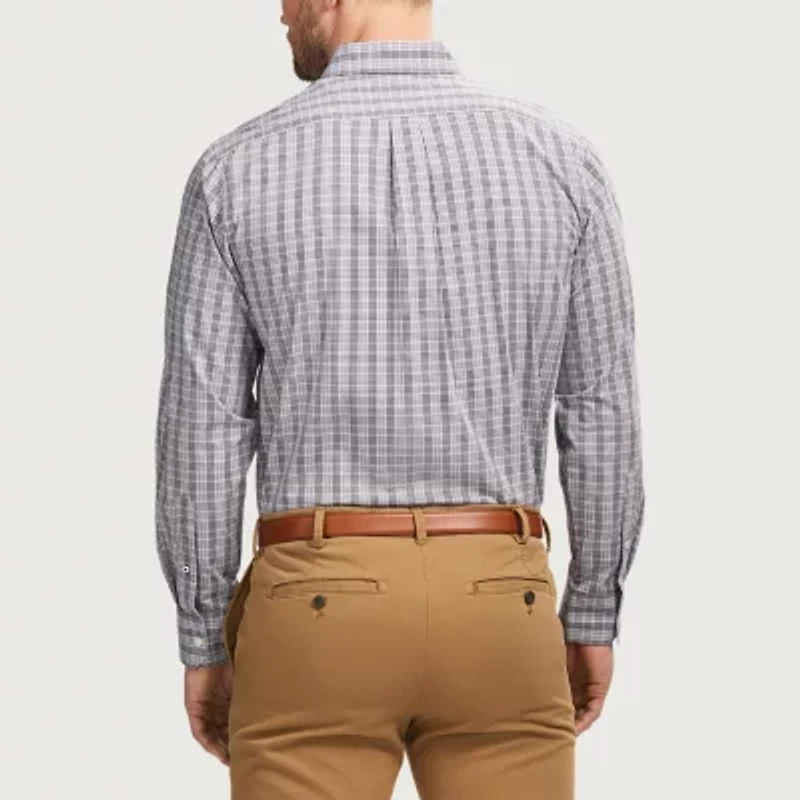 IZOD Performance Comfort Mens Long Sleeve Classic Fit Stretch Fabric Button-Down Shirt