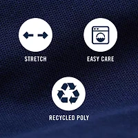 IZOD Performance Comfort Mens Long Sleeve Cuffed Classic Fit Stretch Fabric Button-Down Shirt
