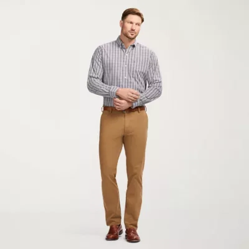 IZOD Performance Comfort Mens Long Sleeve Classic Fit Stretch Fabric Button-Down Shirt