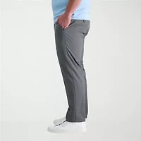 Haggar Cool Right Performance Flex Mens Straight Fit Big and Tall Flat Front Pant