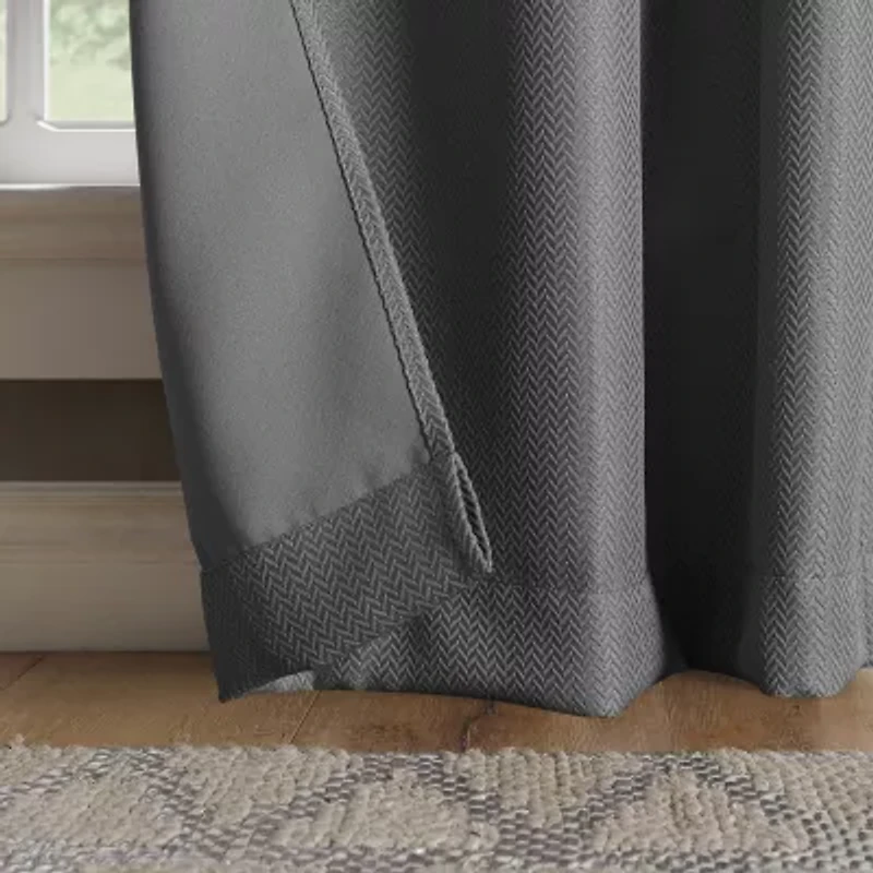 Copley Grommet Top Blackout Set of 2 Curtain Panel