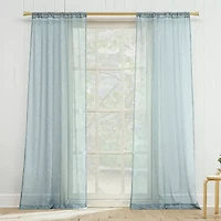 Constance Rod Pocket Sheer Set of 2 Curtain Panel