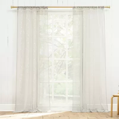 Constance Rod Pocket Sheer Set of 2 Curtain Panel